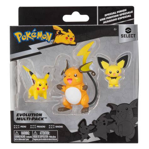 Pokemon Evolution Multipack Speelfiguren - Pichu, Pikachu & Raichu ...