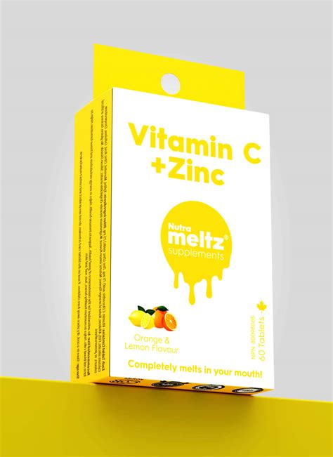 Vitamin C + Zinc - Boosts Immune Health - Quick Dissolving Tablets