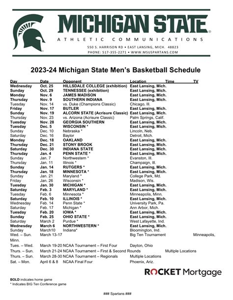 Msu Calendar 2024-2025 Printable - Jace Printable