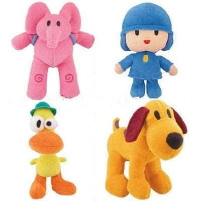 Buy pocoyo & friends mini plush doll figure set of 4 - pocoyo, pato ...