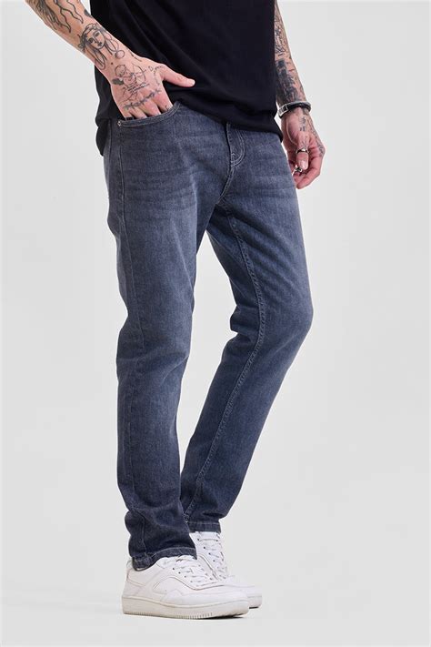 Buy Men's Navy Mid Rise Slim Fit Jeans Online | Snitch – SNITCH