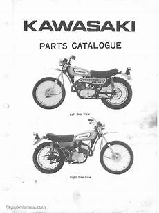Kawasaki Parts by 1970 1971 Kawasaki 350 F5 F5a Bighorn Motorcycle Parts Manual Kawasaki Parts