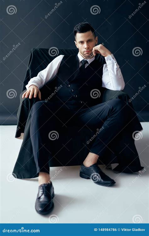 Male Sitting Poses On Chair