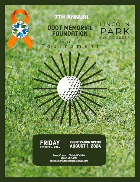 ODOT Memorial Foundation 7th Annual Golf Tournament, Lincoln Park Golf ...