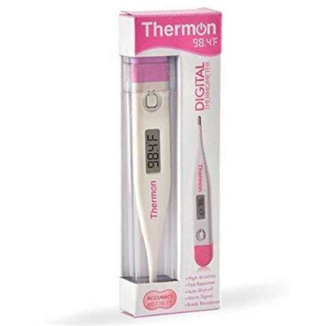 Thermon Digital Thermometer- Pink TP-100WR Thermometer(White&Pink ...