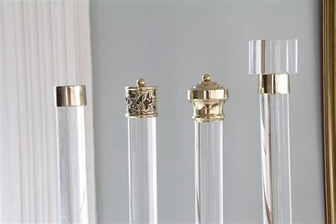 Polished Brass Finials | Acrylic curtain rods, Finials for curtain rods ...