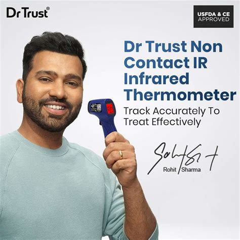 Dr Trust (USA) Model 610 Non Contact Infrared Forehead Digital Laser ...