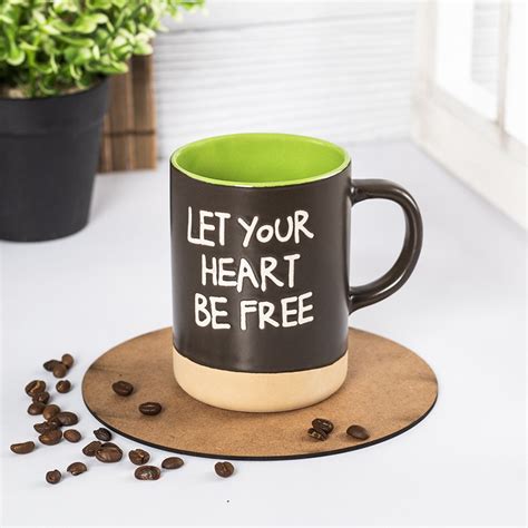 Market99 Ceramic Coffee Mug "LET YOUR HEART BE FREE " - 360 mL – MARKET99