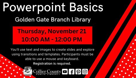 PowerPoint Basics at Golden Gate Branch Library, 2432 Lucerne Rd ...