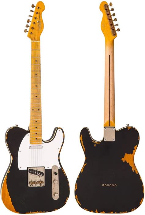 Distressed Black Vintage Guitars Telecaster Electric India | Ubuy