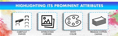 Eduway Medium Grain 18x24 Inch - Cotton Pre Stretched Canvas with ...