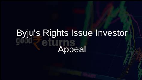 Byju's Appeals to Investors for Rights Issue Participation Amidst Share ...
