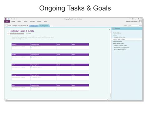 Image result for Using OneNote to Track Task