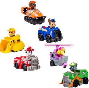 AncientKart Paw Patrol Character Pull Back Vehicle cars Set of 6 - Paw ...