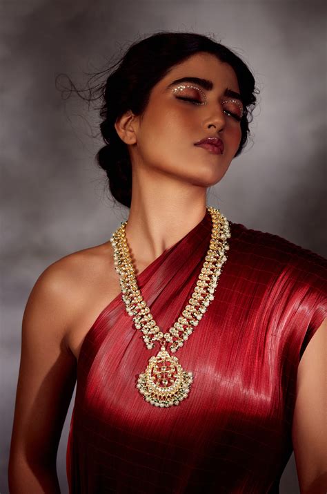 Anjuli Kundan Long Pendant Necklace – Paisley Pop Shop