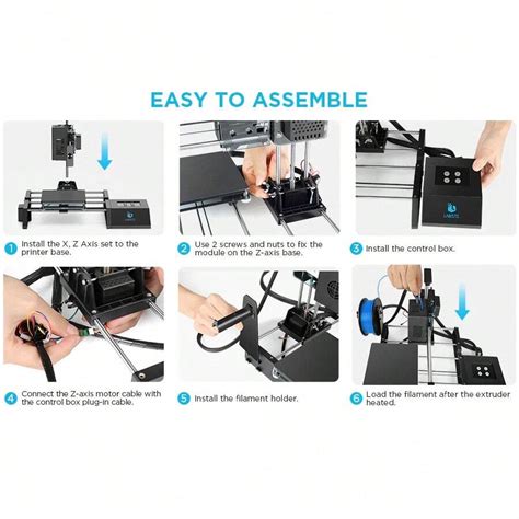 Mini 3D Printer Easy To Set Up Disassemble Perfect Gift Desktop DIY Kit ...