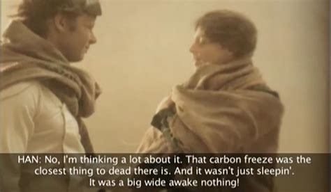 star wars - What did Han Solo experience while frozen in Carbonite ...