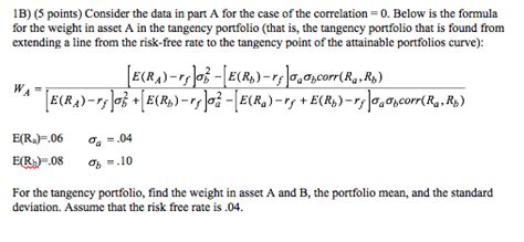 Tangency Portfolio Weight Excel-Formula 的图像结果