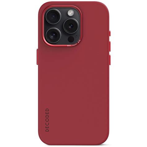 DECODED Silicone Case Red iPhone 15 Pro Max - Phone case - LDLC