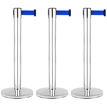 LADWA Set of 3 Q Please (Q Manager), 202 Grade Extendable 2.25 mtr Hook ...