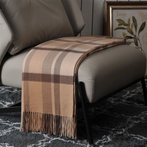 Amazon.com: EP Mode 100% Pure Cashmere Throw Blanket for Sofa, Classic ...