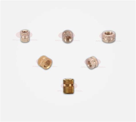 Brass Inserts Manufacturer for Plastic Molding | Apollo International