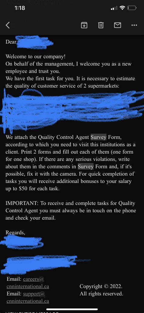 CNN survey quality check job. Is this a scam : r/Scams