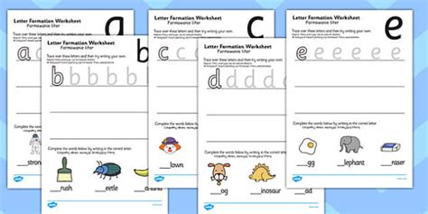 Letter Formation Worksheets Polish Translation - Twinkl