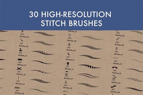 Stitches 2 Brush Set | Procreate | Photoshop | CSP | Texture Brushes - Etsy