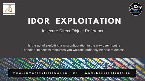 IDOR exploitation misconfiguration