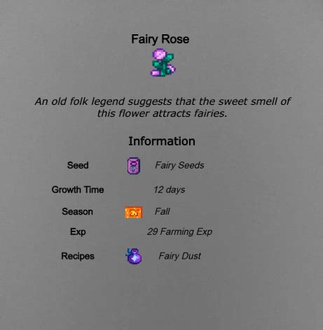Stardew Valley Fairy Rose Guide - Theria Games