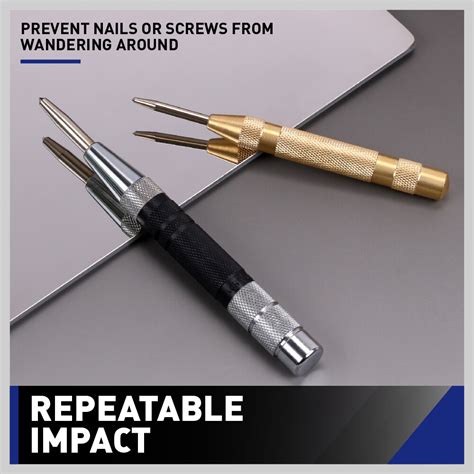 Steel Center Punch Automatic Center Punch - Spring Loaded For Precise ...