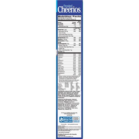 Nutrition Facts For Frosted Cheerios | Besto Blog