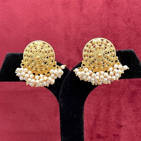 Guttapusalu Haram, Earrings, Guttapusalu Jewellery Sets | Masakali.com