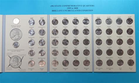 1999-2008 COMPLETE SET OF BRILLIANT UNCIRCULATED STATE QUARTERS (Lot of ...