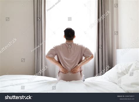 Tired Man Suffering Back Pain After Stock Photo 2284758977 | Shutterstock