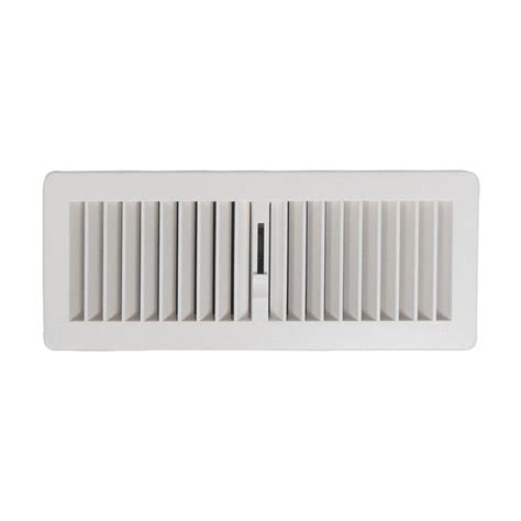 FRWH – White Floor Register 12 x 4 – 300mm x 100mm | The HVAC Shop