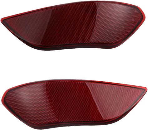 Buy CNUPSM Rear Bumper Trim Reflector Red 1 Pair Right And Left Side ...
