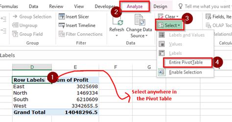 Image result for +Remove PivotTable Excel