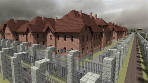 ⛏️ FR-Minecraft Map Minecraft : Auschwitz-Birkenau, Oswiecim, Pologne