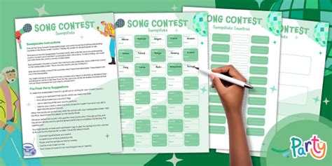 Eurovision Sweepstake | Twinkl Party (teacher made) - Twinkl