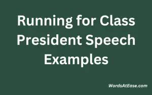 Class President Speech Examples 的图像结果