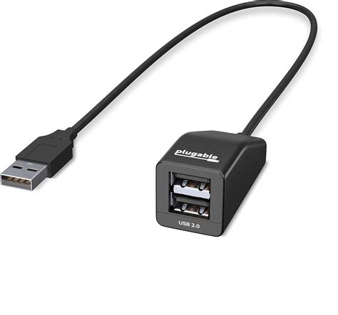 Amazon.com: Plugable 2-in-1 USB Splitter with Dual USB 2.0 Ports ...