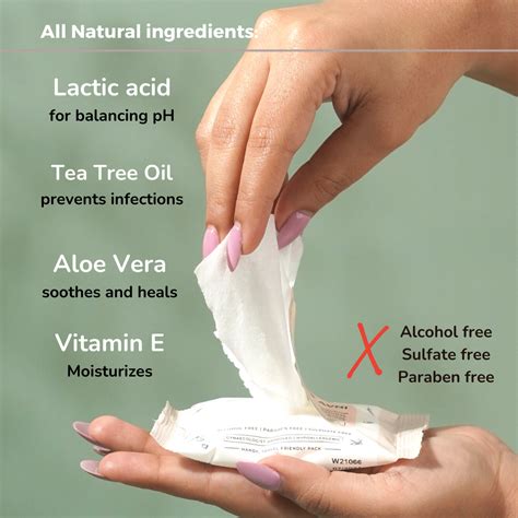 Avni Natural Vaginal Wipes (8 Wipes)