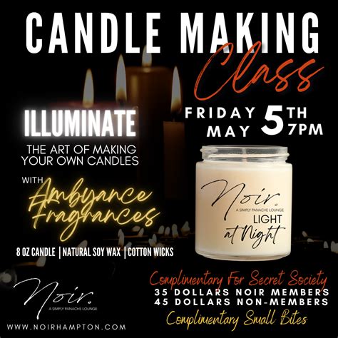 CANDLE MAKING CLASS | Noir