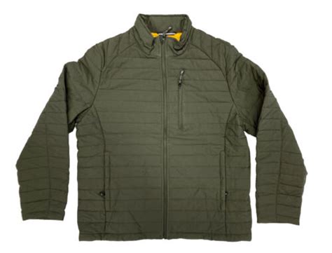 Nautica Men’s Quilted Stretch Jacket Olive | eBay