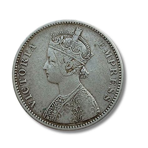 One Rupee 1881 Silver Coin Victoria Empress | Rare British India Colle ...