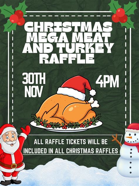Christmas Mega Meat and Turkey Raffle, The Angmering Club Arundel road ...