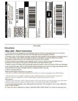 Image result for eBay Return Label Print