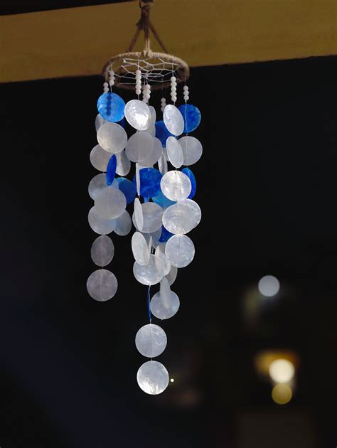 Coastal Melody Capiz Shell Windchime | Handcrafted Ocean-Inspired Deco ...